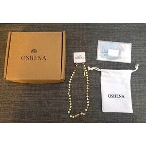 NIB Women’s Oshena Jewelry Coquille Gold Toned Necklace